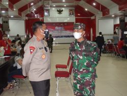 Vaksinasi Massal, Kapolres Palu Bersama Dandim 1306 Donggala Cek Pelaksanaannya