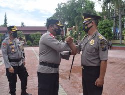 Puluhan Personel Polres Palu Naik Pangkat