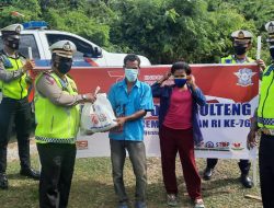 Pandemi Belum Berakhir, Polda Sulteng Bagi 1000 Paket Sembako