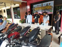 Polisi Tangkap Lima Pelaku Curanmor Bersama Barang Bukti