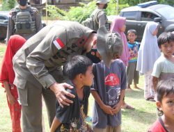 Cita Terhadap Kapolda Sulteng, Anak-Anak Tamanjeka Sambut Kedatangannya