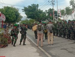 Upacara Pengantaran Satgas Pamtas, Pangdam XIII MDK: Laksanakan Tugas Dengan Sebaik-Baiknya