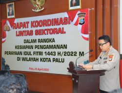 Polresta Palu Gelar Rakor Lintas Sektor Persiapan Idul Fitri