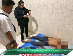 Kapolresta Palu: Korban Diduga Meninggal Lantaran Penyakit Bawaan