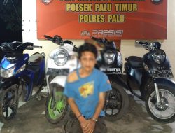 Beraksi di 13 TKP, Residivis Curanmor Diamankan Tim Opsnal Polsek Palu Timur