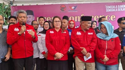 Press Conference Kemenangan Bupati dan Wakil Bupati Donggala/ Foto Ikram (Media Alkhairaat)