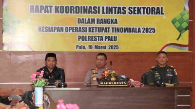 Polresta Palu Gelar Rapat Koordinasi Lintas Sektoral Operasi Ketupat 2025