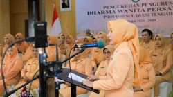 Pengurus Baru DWP Sulteng 2024–2029 Resmi Dikukuhkan, Didorong Aktif Dukung Program BERANI