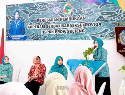 Diresmikan Sry Nirwanti Bahasoan, Koperasi PKK Roviga Siap Berdayakan Keluarga