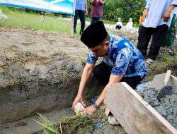 Gubernur Sulteng Letakkan Batu Pertama Pembangunan MDA Alkhairaat Tompe Bugis