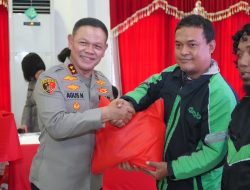 Ratusan Pengemudi Ojol Antusias Ikuti Bakti Kesehatan HUT Bhayangkara ke-79