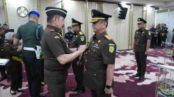Jaksa Agung Lantik Kepala Kejati Sulteng dan Pejabat Tinggi Lainnya