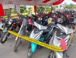 Jelang HUT Bhayangkara ke-79, Polda Sulteng Bongkar Jaringan Curanmor, 66 Motor Diamankan