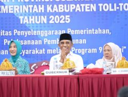 Rakerda di Tolitoli, Gubernur Anwar Hafid Tegaskan Sinergi Pembangunan