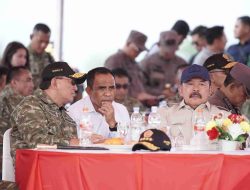 Menhan dan Gubernur Sulteng Saksikan Latihan Intersep Pesawat Asing di Kawasan IMIP Morowali