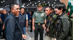 Dua Atlet Peraih Mendali SEA Games Disambut Gubernur dan KONI Sulteng
